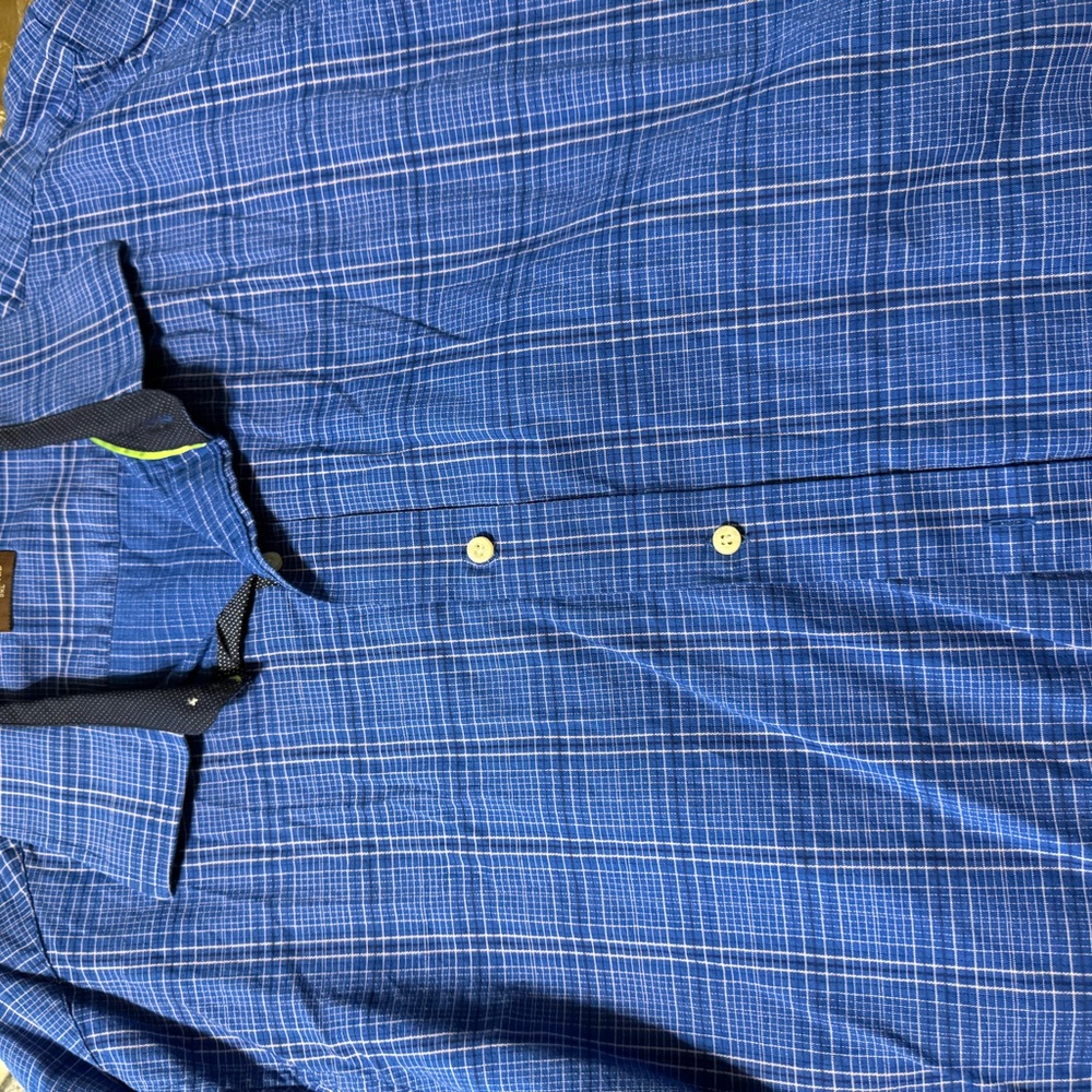 Tailorbyrd Blue Plaid Men's Shirt